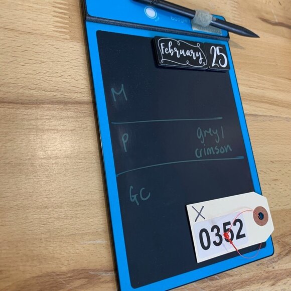 1901 Shirt Mens L Large Gray Crimson Cotton Check Button Up Long Sleeve Pocket - Picture 10 of 11